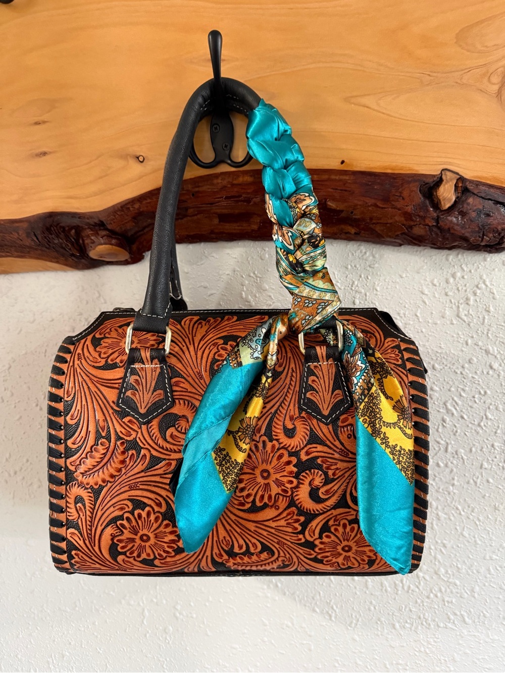 Double B Tooled Leather Speedy handbag